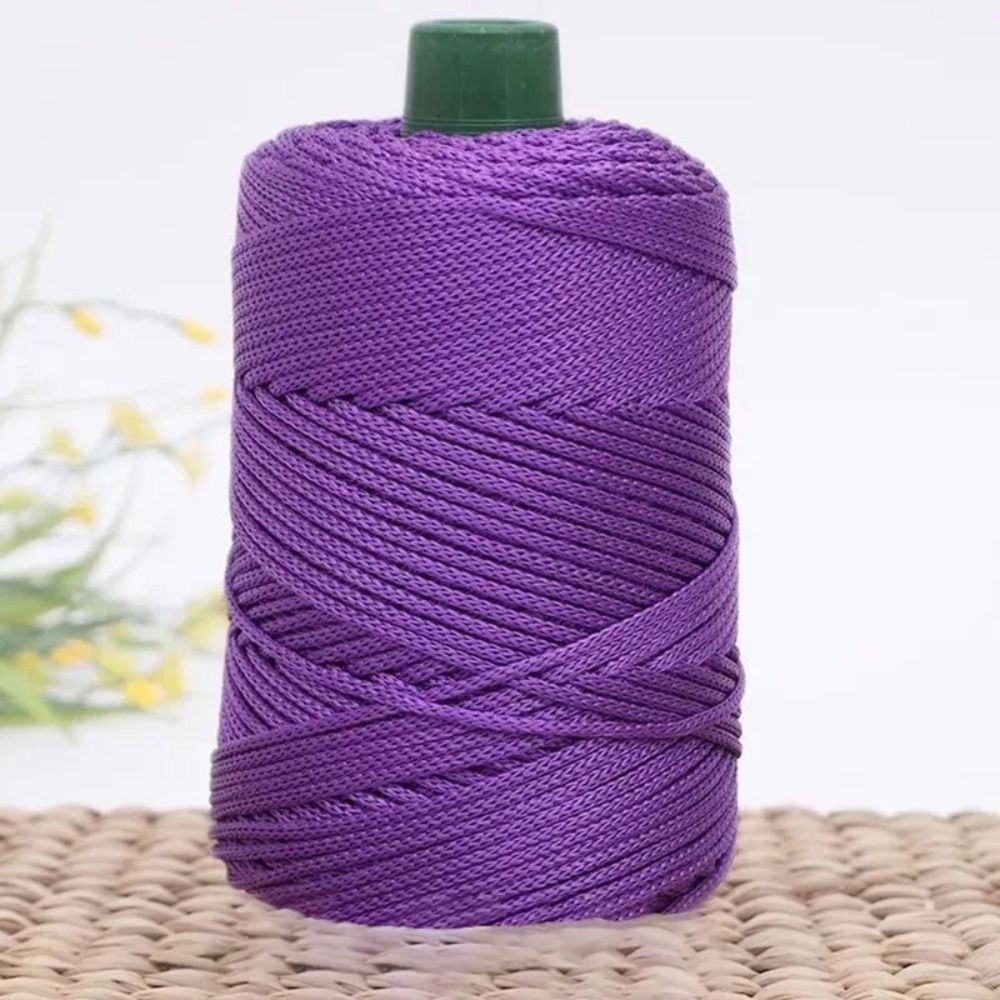 3mm Handmade Ice Rope Thread, Crochet Yarn for DIY Hook Cushion, Knitted Bag, Summer Hat Woven Shoes, Durable Hand Yarn