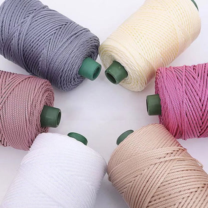 3mm Handmade Ice Rope Thread, Crochet Yarn for DIY Hook Cushion, Knitted Bag, Summer Hat Woven Shoes, Durable Hand Yarn