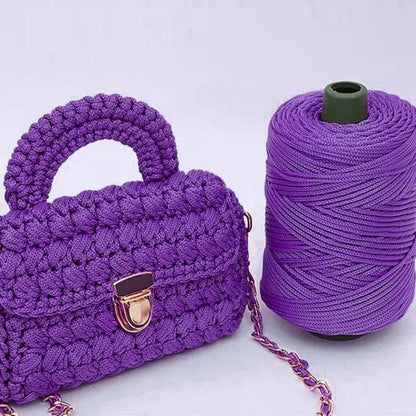 3mm Handmade Ice Rope Thread, Crochet Yarn for DIY Hook Cushion, Knitted Bag, Summer Hat Woven Shoes, Durable Hand Yarn
