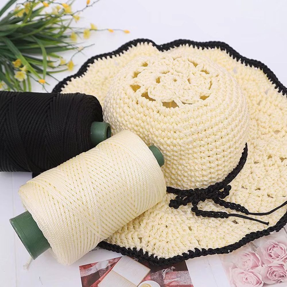 3mm Handmade Ice Rope Thread, Crochet Yarn for DIY Hook Cushion, Knitted Bag, Summer Hat Woven Shoes, Durable Hand Yarn