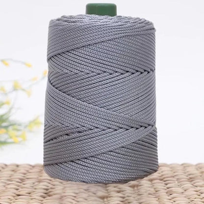 3mm Handmade Ice Rope Thread, Crochet Yarn for DIY Hook Cushion, Knitted Bag, Summer Hat Woven Shoes, Durable Hand Yarn