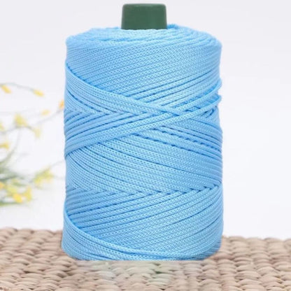 3mm Handmade Ice Rope Thread, Crochet Yarn for DIY Hook Cushion, Knitted Bag, Summer Hat Woven Shoes, Durable Hand Yarn