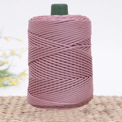 3mm Handmade Ice Rope Thread, Crochet Yarn for DIY Hook Cushion, Knitted Bag, Summer Hat Woven Shoes, Durable Hand Yarn
