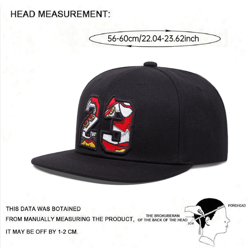 Unisex Flat Edge Baseball Hat, Street HipHop Style, Outdoor Cycling Sunshade Skateboard Cap for Men and Women