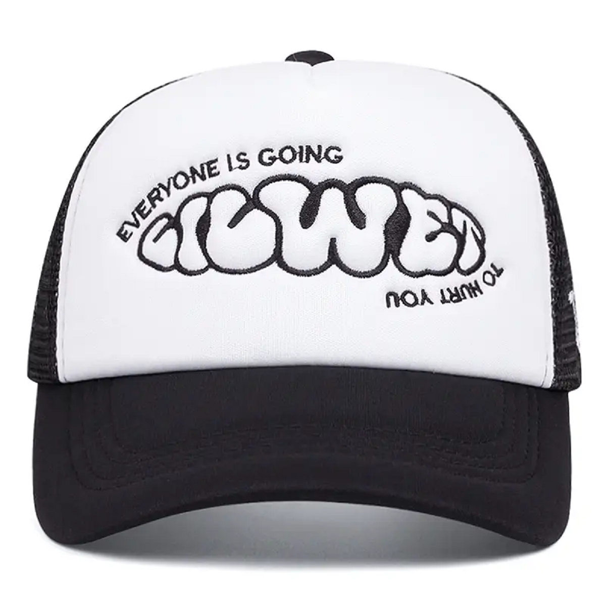 Personalized Women Mesh Hat GOING Side Design, Leisure Sunshade Hat, HipHop Unisex Street Skateboarding Baseball Cap