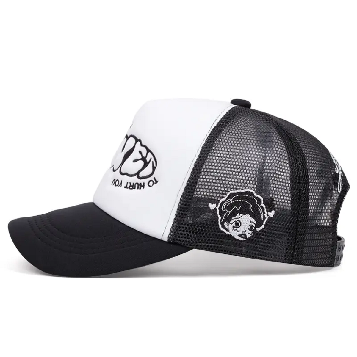 Personalized Women Mesh Hat GOING Side Design, Leisure Sunshade Hat, HipHop Unisex Street Skateboarding Baseball Cap