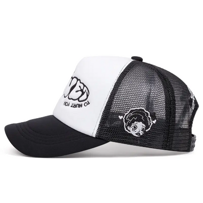 Personalized Women Mesh Hat GOING Side Design, Leisure Sunshade Hat, HipHop Unisex Street Skateboarding Baseball Cap