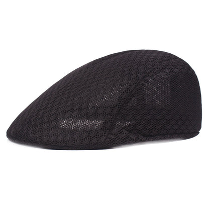 Adjustable Fashion Breathable Summer Hat, Unisex Mesh Flat Caps, New Casual Beret Hat for Men Women Newsboy Style