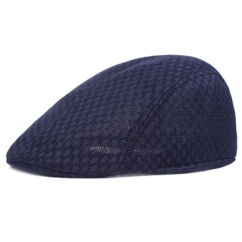 Adjustable Fashion Breathable Summer Hat, Unisex Mesh Flat Caps, New Casual Beret Hat for Men Women Newsboy Style