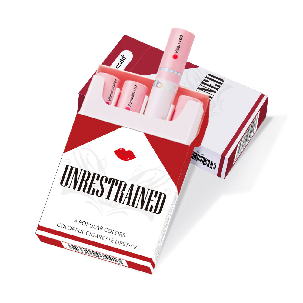Waterproof 4Lasting Stick Lip Set Matte Lipstick With Transparent Finish Creative Cigarette Box Des 3