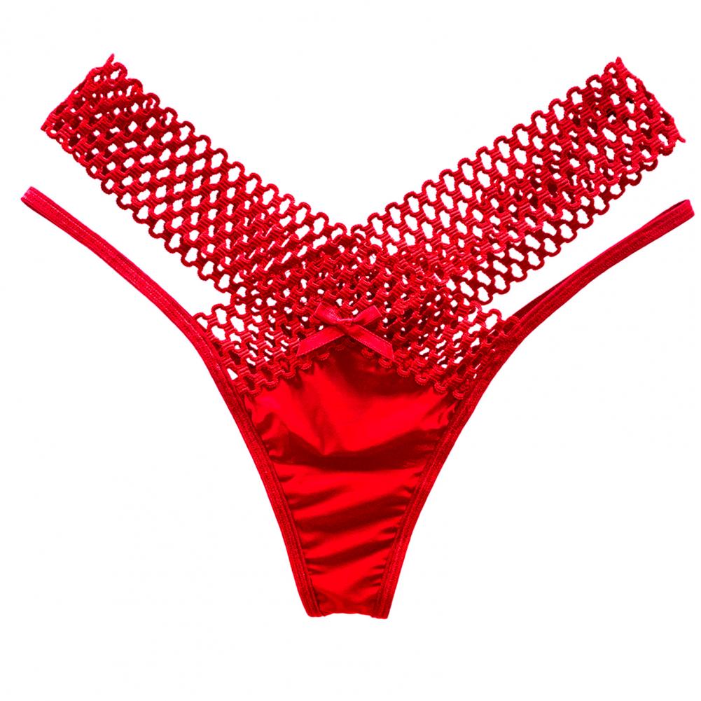 Women Panties Low Waist Hollowed Out See Through Cross Belt French Style Ladies Sling Thong Sexy Li 7