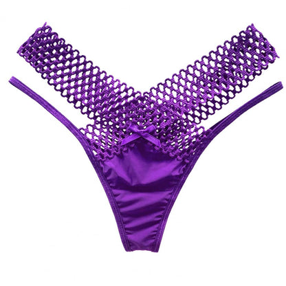 Women Panties Low Waist Hollowed Out See Through Cross Belt French Style Ladies Sling Thong Sexy Li 9