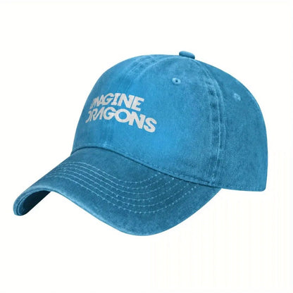 Imagine Dragons Washed Baseball Caps for Summer, Mens and Womens Hip Hop Hat, Casual Adjustable Hat for Travel Camping