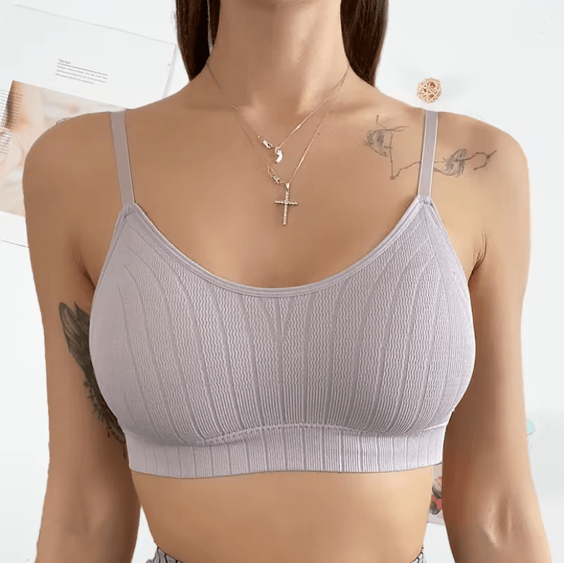 Seamless Padded Wireless Bralette for Women Breathable Comfort Sleep and Lounge Bra