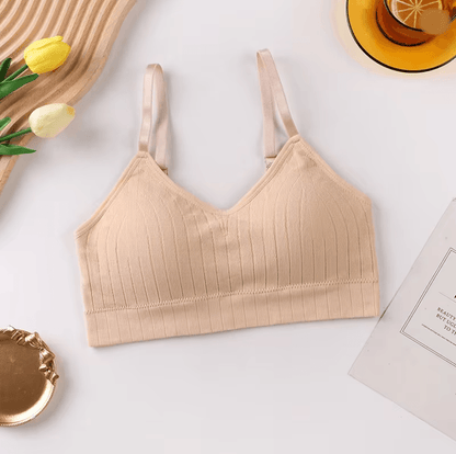 Seamless Padded Wireless Bralette For Women Breathable Comfort Sleep And Lounge Bra 3