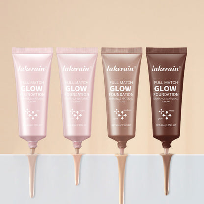 Illuminator Highlight Glow Foundation, Natural Glow Enhancer Glotion, Lightweight Base, Glowing Moisturizing