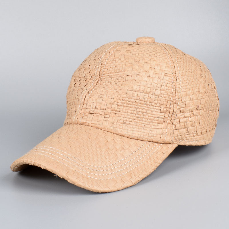 New Fashion Straw Sun Hat For Men Women Summer Baseball Cap Black White Snapback Dad Trucker Caps 9