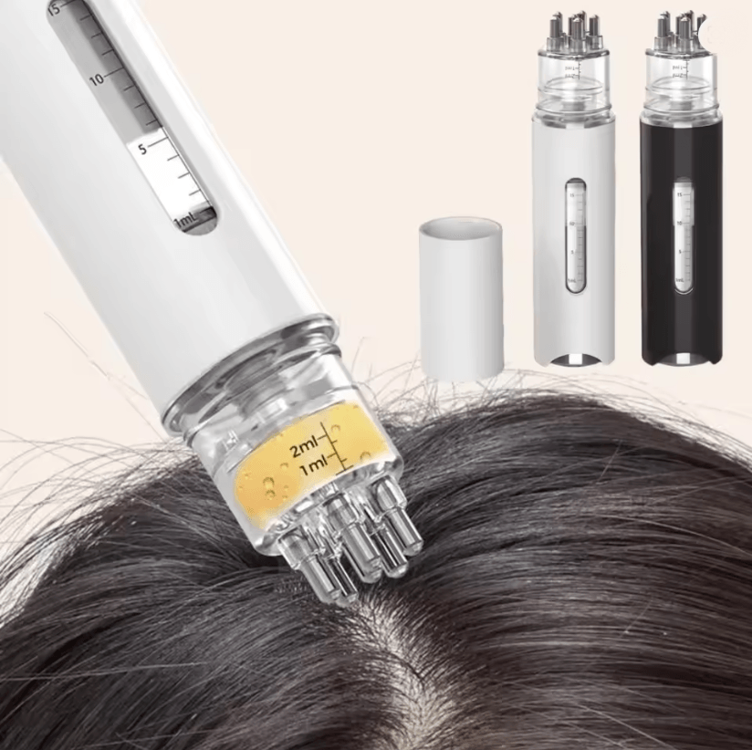 Portable Scalp Applicator Comb for Hair Growth and Essential Oil Massage