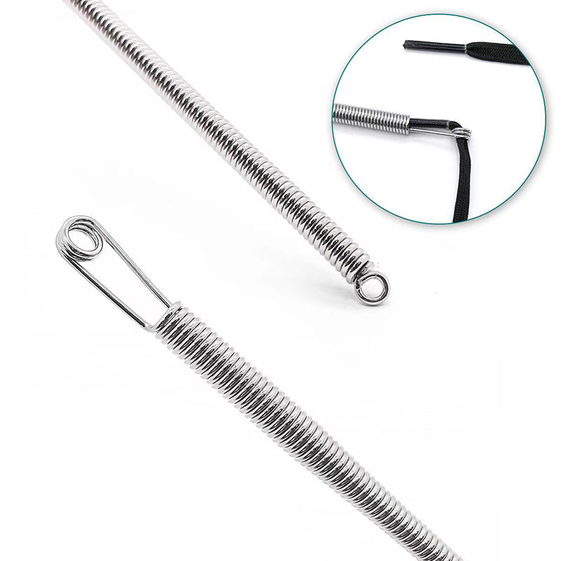 Flexible Drawstring Threader, Quick Threading Spring-Designed String Pull Tool for Waistbands & Elastic Bands