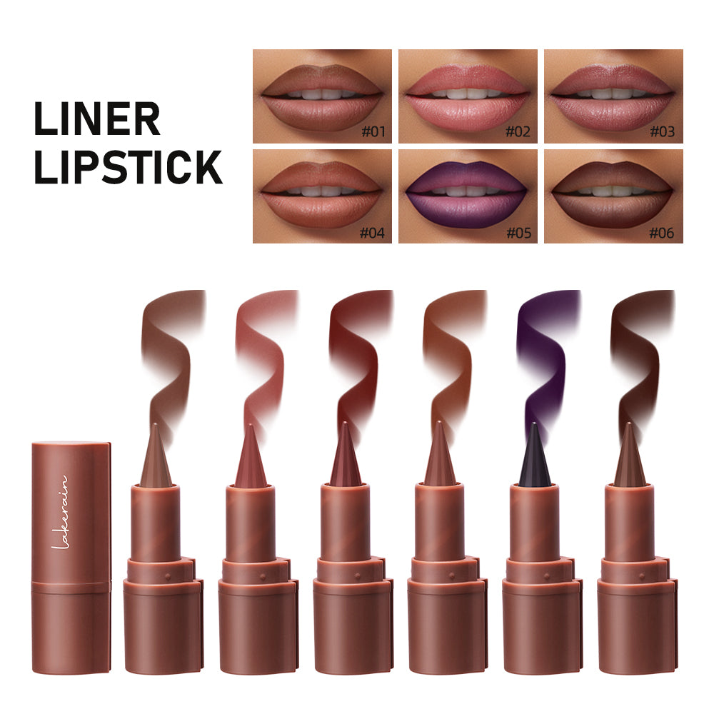 Tapered Gradient Lip Liner, Matte Waterproof Lipstick, Non Sticky Contouring, Tint Lipliner Crayon, Lip Makeup