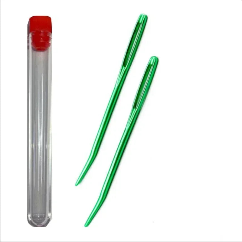 Big Eye Curve Bent Needle, Yarn Knitting Weaving Needles for Crochet, Tapestry & DIY Sewing Accessories