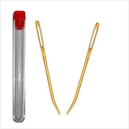 Big Eye Curve Bent Needle, Yarn Knitting Weaving Needles for Crochet, Tapestry & DIY Sewing Accessories