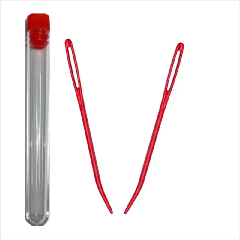 Big Eye Curve Bent Needle, Yarn Knitting Weaving Needles for Crochet, Tapestry & DIY Sewing Accessories