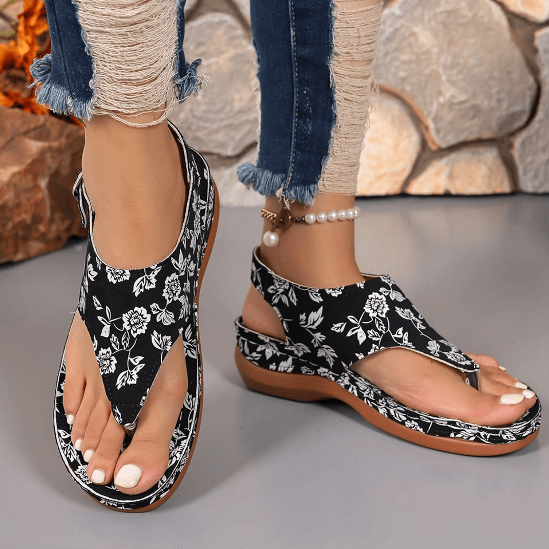 Colorblock Wedge Sandals For Women Casual Summer Outdoor Beach Shoes 1