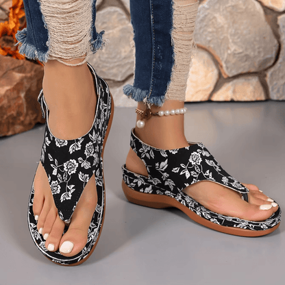 Colorblock Wedge Sandals For Women Casual Summer Outdoor Beach Shoes 1