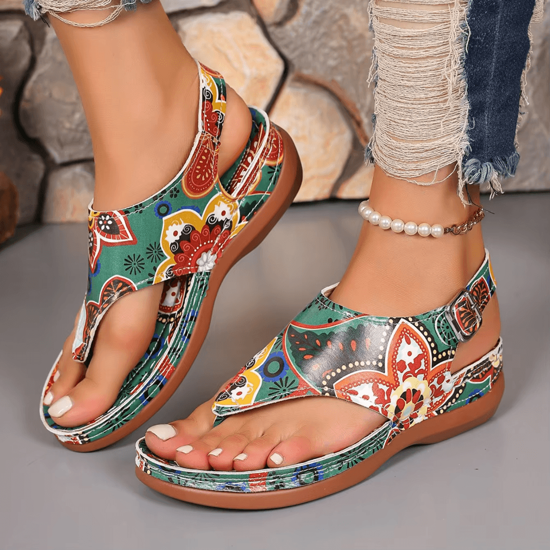 Colorblock Wedge Sandals For Women Casual Summer Outdoor Beach Shoes 3