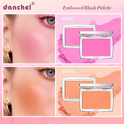 Blush Matte Natural Cheek Tint, Waterproof Face Contouring Cosmetics, Soft Female Blush Powder to Brighten Face