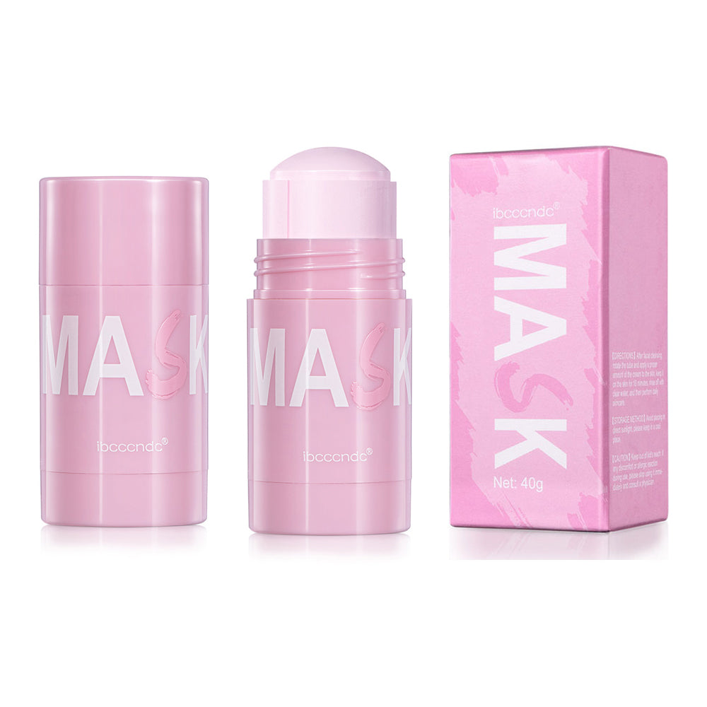 Face Clean Mask Green Tea Rose Extract Cleansing Stick Deep Moisturizing Shrinks Pores Blackhead Oi 5