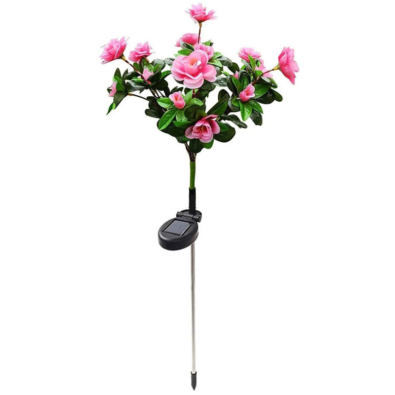 Waterproof LED Solar Azalea Flower Lights, Outdoor Garden Lamp, Decorative Lighting for Lawn, Path, Yard, Weddings