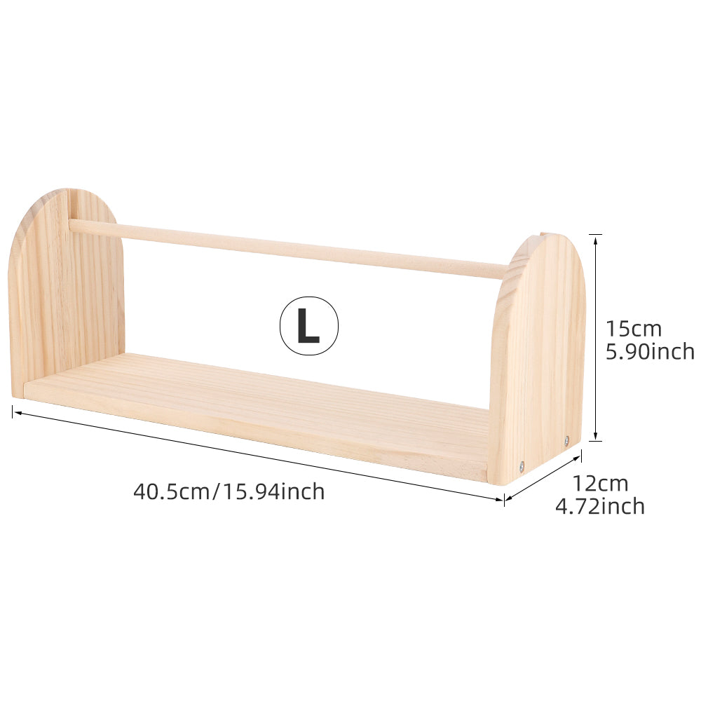 Wooden Crochet Yarn Holder, QJH Single Revolving Yarn Ball Storage for Knitting & Crocheting, Portable & Stable Yarn