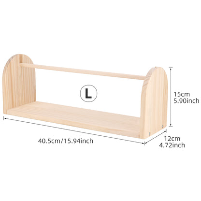 Wooden Crochet Yarn Holder, QJH Single Revolving Yarn Ball Storage for Knitting & Crocheting, Portable & Stable Yarn