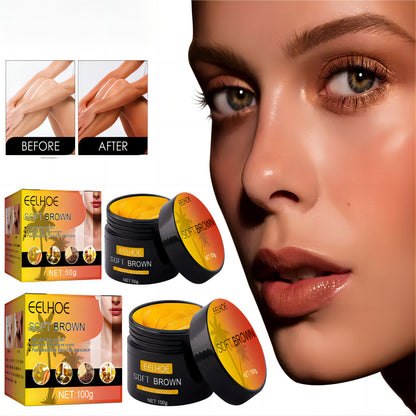 Natural Self-Tanning Lotion, Long-Lasting Tanning Cream for Face & Body, Bronzer Skin Tanner with Suntan Protection