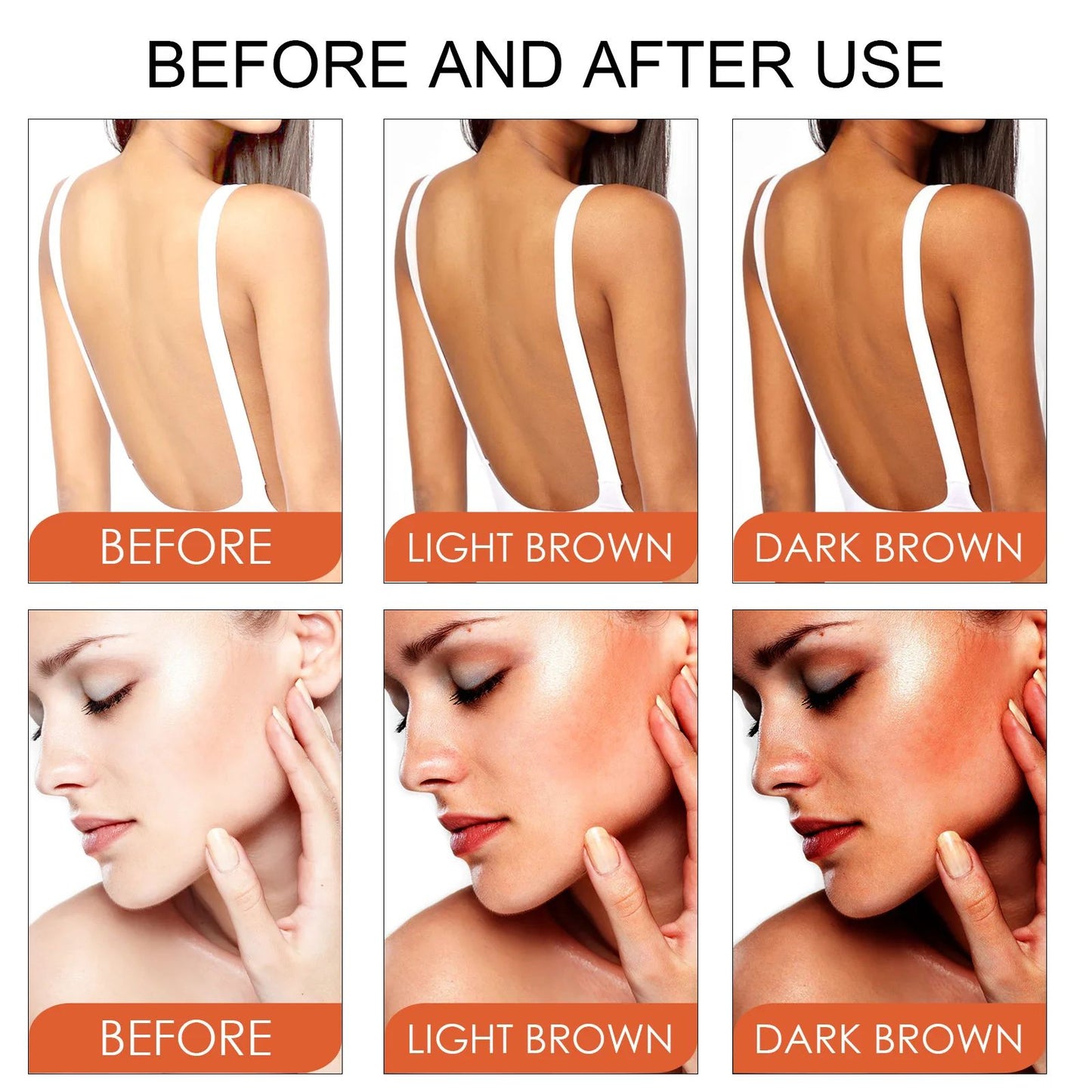 Natural SelfTanning Lotion LongLasting Tanning Cream For Face  Body Bronzer Skin Tanner With Suntan 4