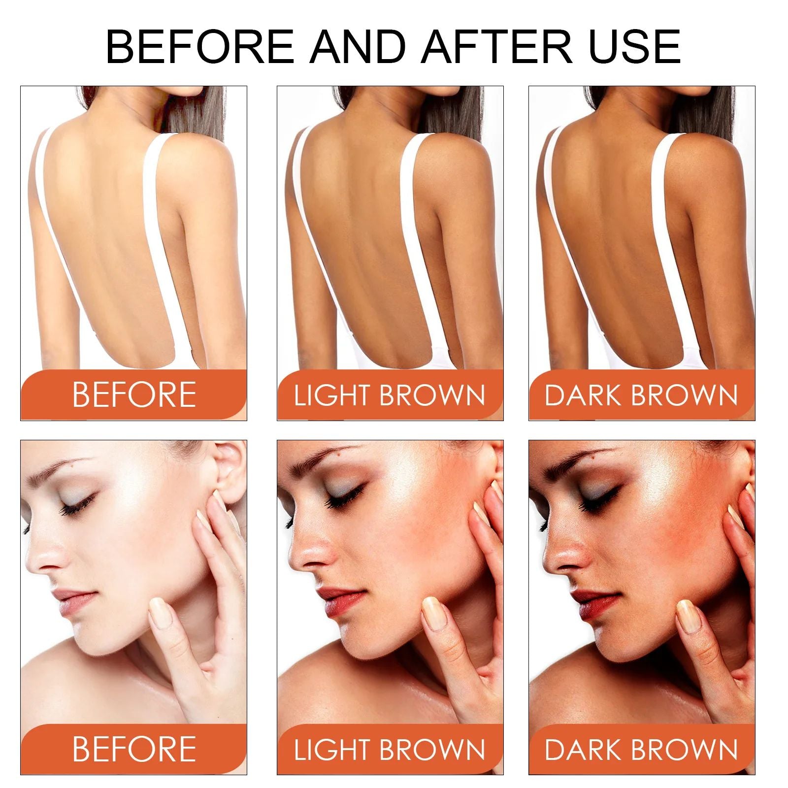 Natural SelfTanning Lotion LongLasting Tanning Cream For Face  Body Bronzer Skin Tanner With Suntan 4