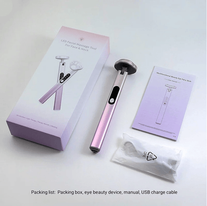 7 Color LED Eye Massager With Heat And Vibration For Dark Circles And Eyelid Lifting 5