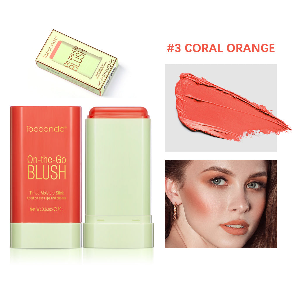Tinted Moisture Blush Stick Cheek Blusher Cosmetics 3 In 1 Makeup Tube For Lips Eyes Cheeks Glow Bl 7