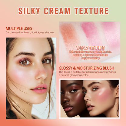 Temperature Change 3in1 Cheek Lip Tinted PixiBlush Stick Creamy Blendable Blush Makeup Stick For Ey 4