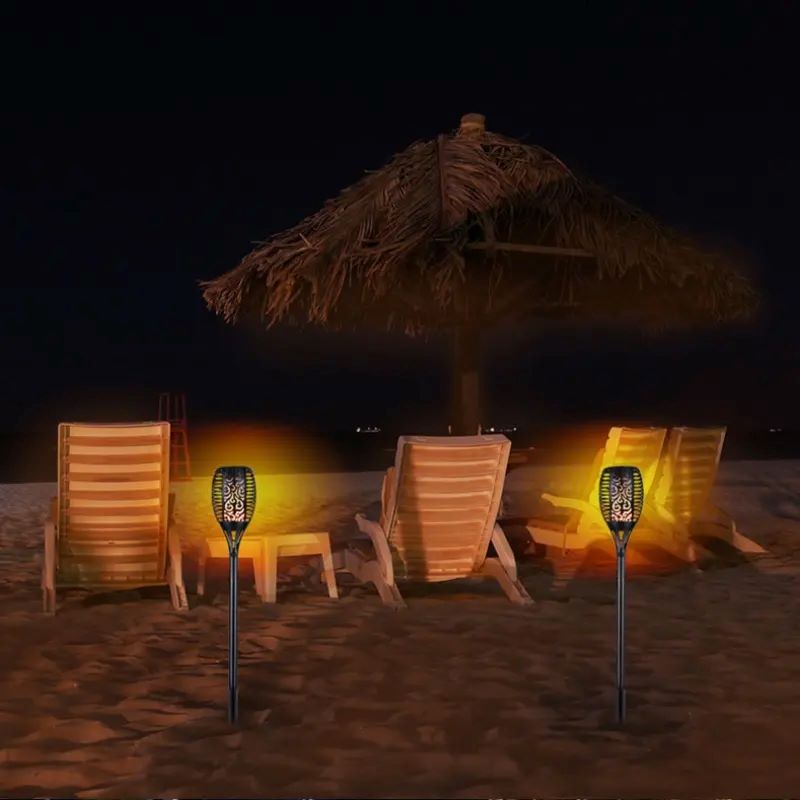 Waterproof Solar Light Outdoor With Flashing Flame 12LED Solar Flashlight Christmas Garden Decorati 5