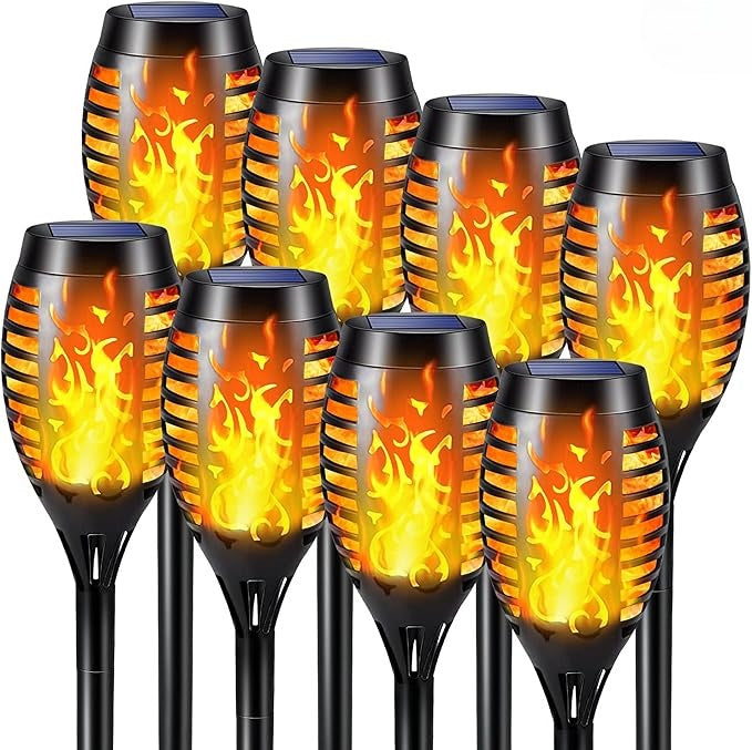 Waterproof Solar Light Outdoor With Flashing Flame 12LED Solar Flashlight Christmas Garden Decorati 7