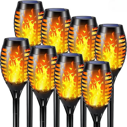 Waterproof Solar Light Outdoor With Flashing Flame 12LED Solar Flashlight Christmas Garden Decorati 7