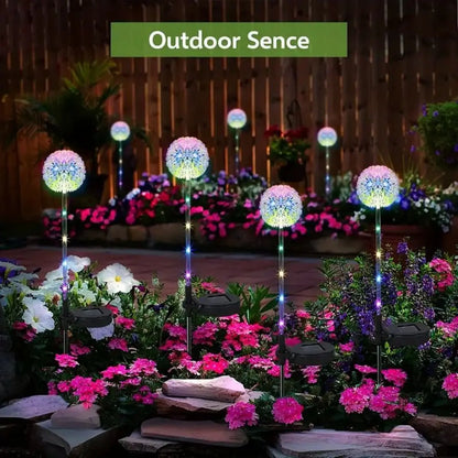 Solar Garden Lights Decorative Dandelion with LED, Waterproof Solar Lights Outdoor for Yard, Patio Garden Decor Lighting