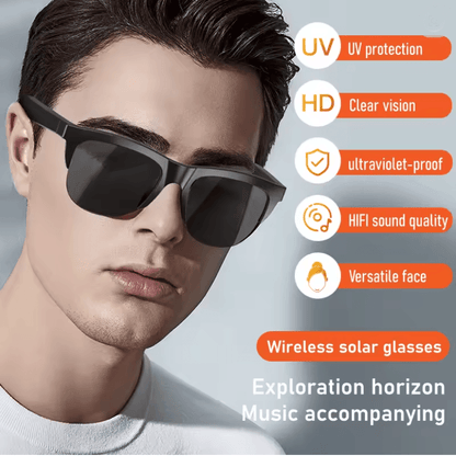 Bluetooth Bone Conduction Sunglasses with Touch Controls for Sports and Hands Free Calls