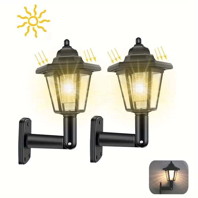Solar Garden Sunlight Wall Lamp Outdoor, Home Balcony Villa Terrace Decorative Atmosphere Lights Energy Saver