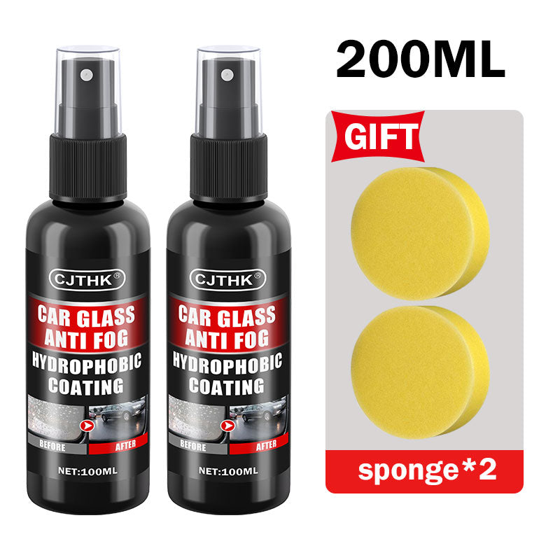 Car Glass Anti Rain Spray Nano Hydrophobic Coating for Waterproofing & Oil Film Removal
