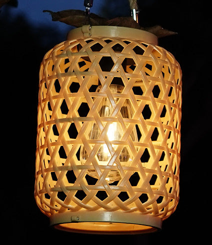 Outdoor Solar Lantern Handheld Hemp Rope, Garden Villa Decor Light, Balcony Courtyard Atmosphere Projection Lamp