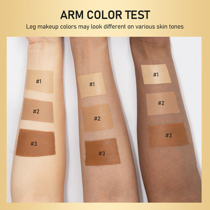 Leg Makeup Moisturizing Liquid Body Foundation, Even Skin Tone, Waterproof Blemish Cover, Fake Lotion Tan Cream